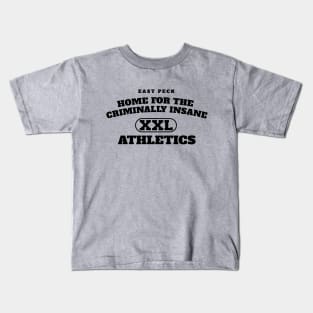 East Peck Home For The Criminally Insane Athletics Kids T-Shirt